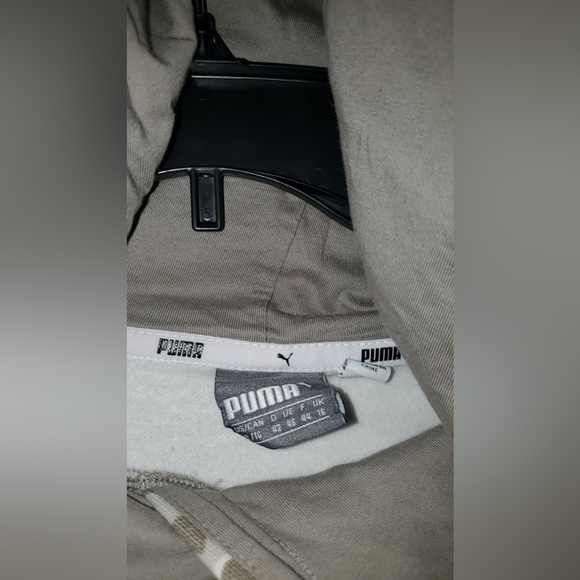 Puma Camo Camouflage Pullover Hoodie - Grey & White - EUC - Sz: XL - Picture 5 of 6